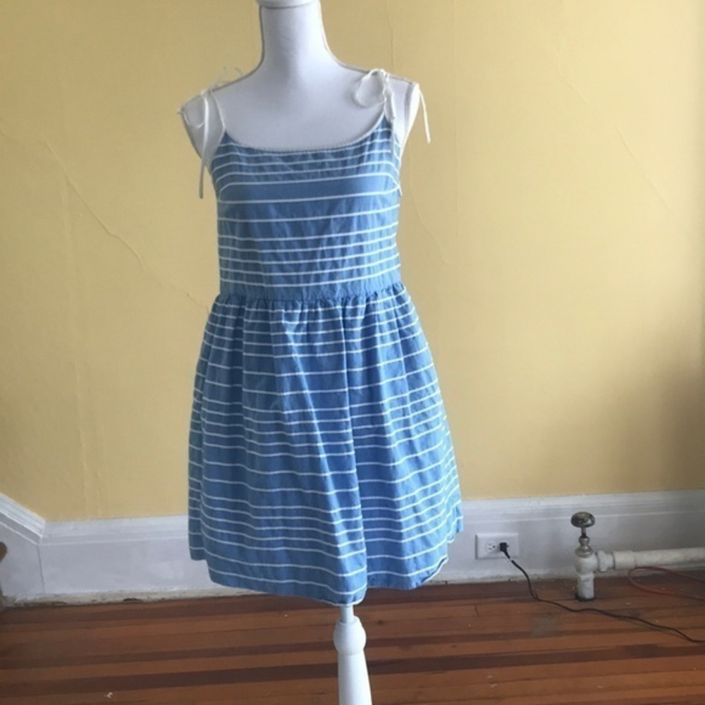 Gap blue/white striped mini dress‎
